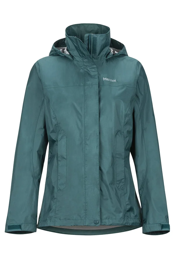 Marmot Women's PreCip Eco Jacket - Large - Deep Teal