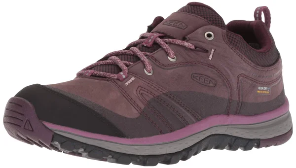 KEEN Women's Terradora Leather Waterproof Shoe - 7.5 - Peppercorn, Wine Tasting