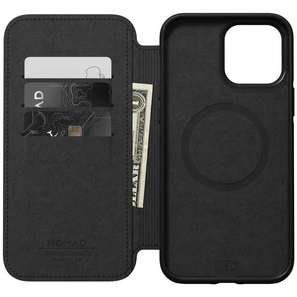 Nomad Modern Leather Folio - Rustic Brown, iPhone 13 Pro Max