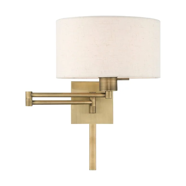 Livex Lighting 40037-07 1-Light Swing Arm Wall Lamp, Bronze