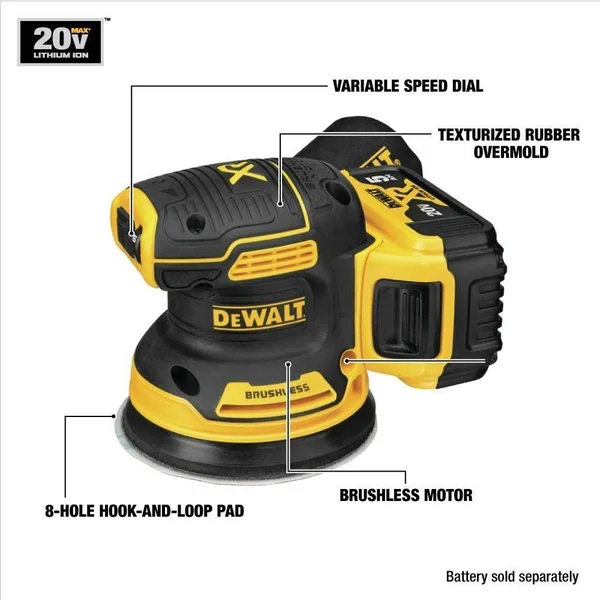 DeWalt 20V Max Orbital Sander - Tool Only (DCW210B)