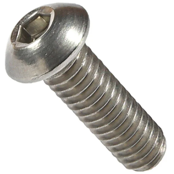 Fastenere Button Head Socket Cap Screws, 18-8 Stainless Steel - 5 count