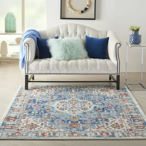 Nourison Passion Ivory/Multi Area Rug, 8& x 10&