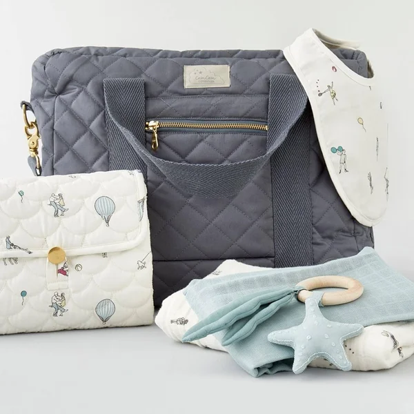 Cam Cam Copenhagen Quilted Changing Mat - Charcoal