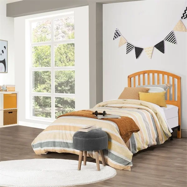Hillsdale Carolina Headboard - Country Pine - with Rails - Twin