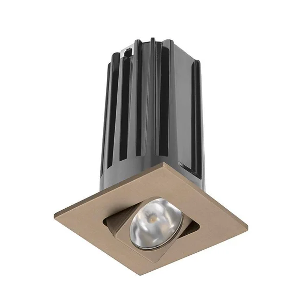 Juno 2LEDTRIM 2x22 LED Square Adjustable TRIM - 2700K 90+, Spot, Bronze