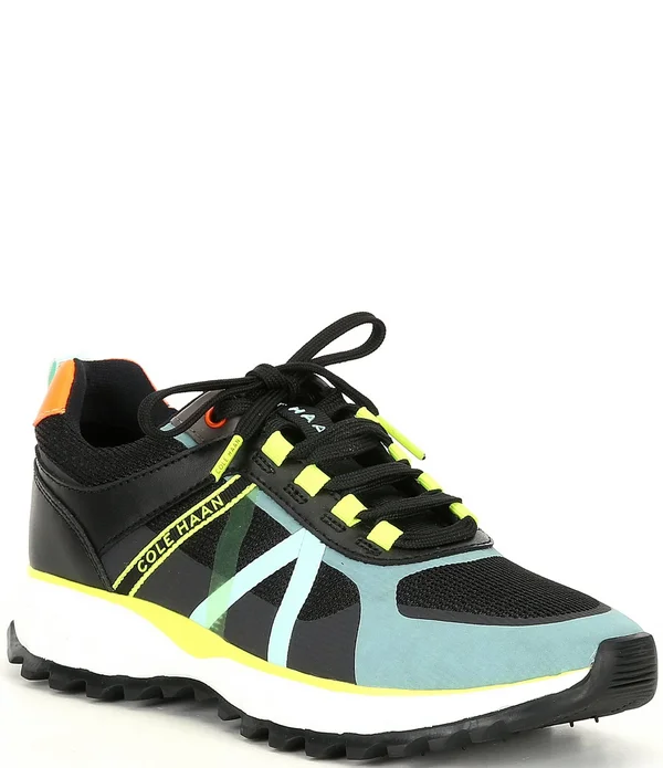 Cole Haan All Terrain Leather Mesh Lace-Up Sneakers - 9M