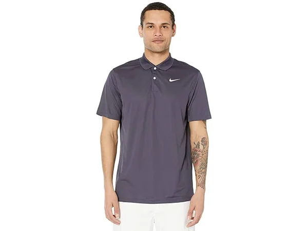 Nike Men's Victory Dri-Fit Golf Polo - Gridiron/White