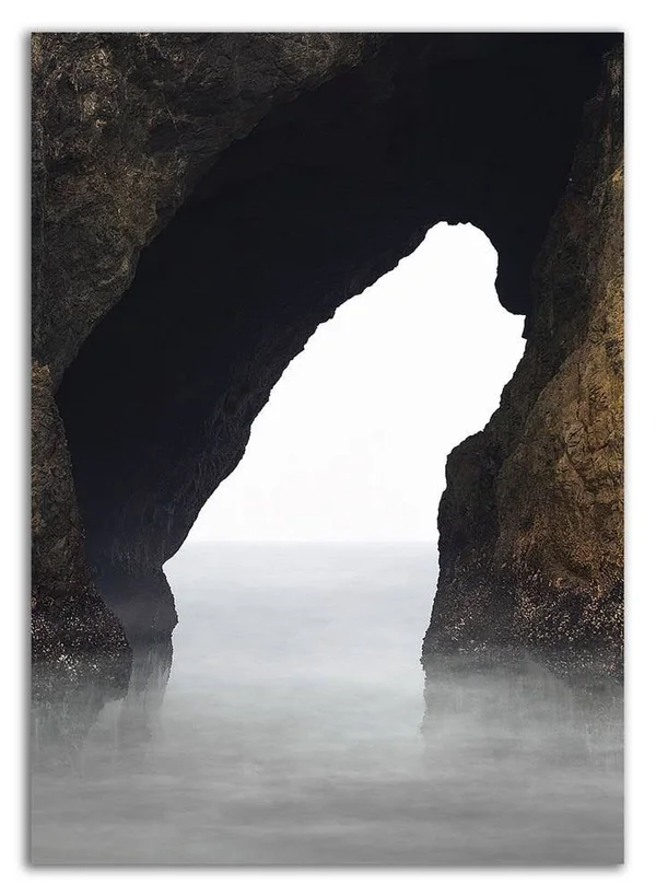 35x22 x 25x22 Ocean Rock by Design Fabrikken Print on Canvas
