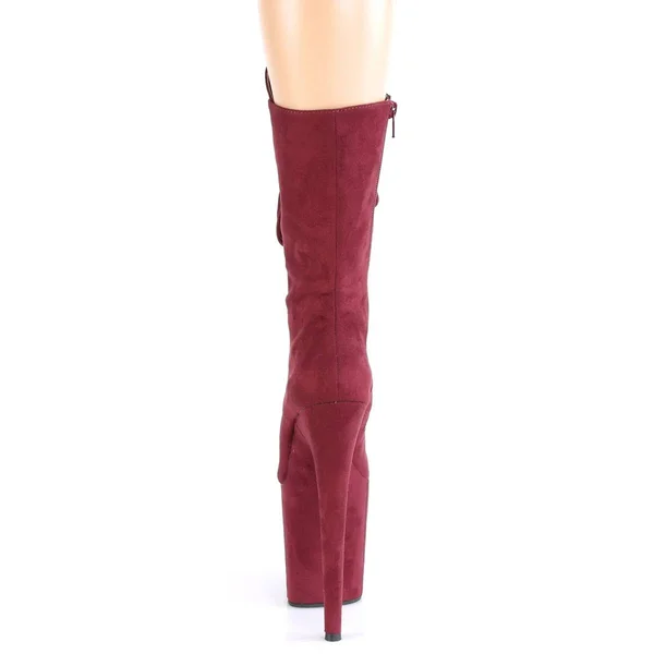 Pleaser - Womens FLAMINGO-1050FS Platforms Burgundy, Size-12