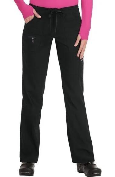 Koi Lite Women's Peace Drawstring Scrub Pant - Black - XLQ - by allheart