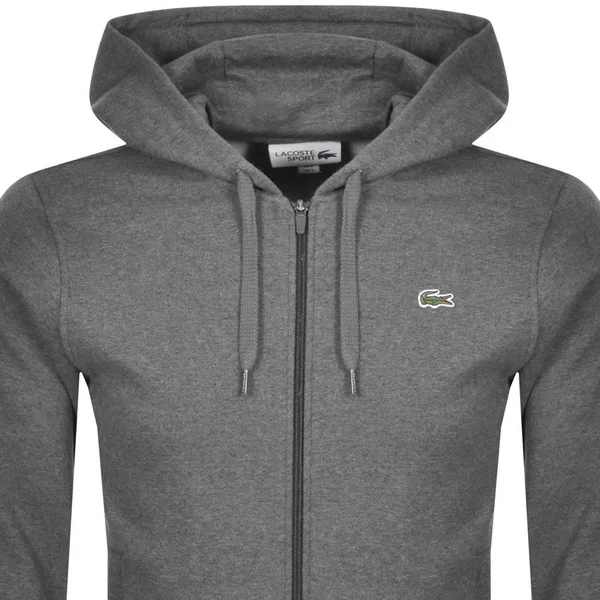 Lacoste Sport Full Zip Hoodie Grey XXL