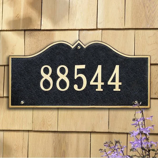 Whitehall Hillsboro 1 Line Wall Plaque Bronze/Gold Letters
