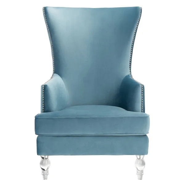 Safavieh Geode Modern Wingback Chair - Light Blue