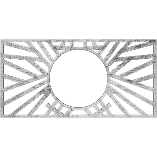 Ekena Millwork CMPP36X18HOASV 36x22W x 18x22H x 13 3/8x22ID x 1x22P Hoover Architectural Grade PVC Pierced Ceiling Medallion - An