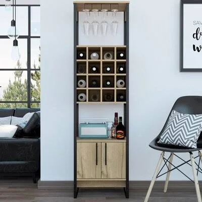 Vermont High Bar with Wine Storage Foundry Select
