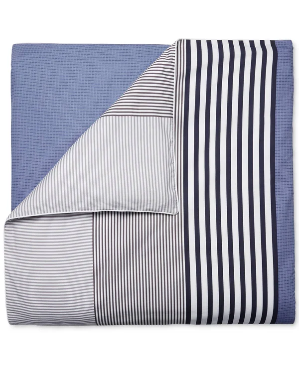 Lacoste Meribel Comforter Set - King, Blue/White