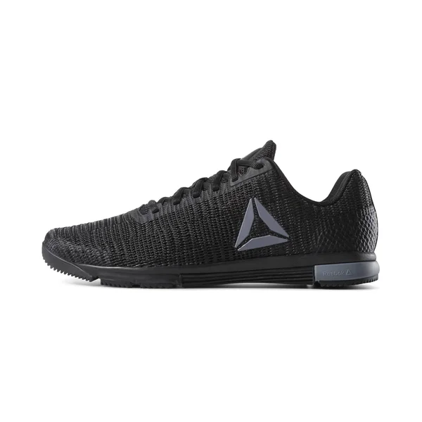 Reebok Mens Speed TR Flexweave Black/Cold Grey Cross Training Shoes Size 8 - Men's