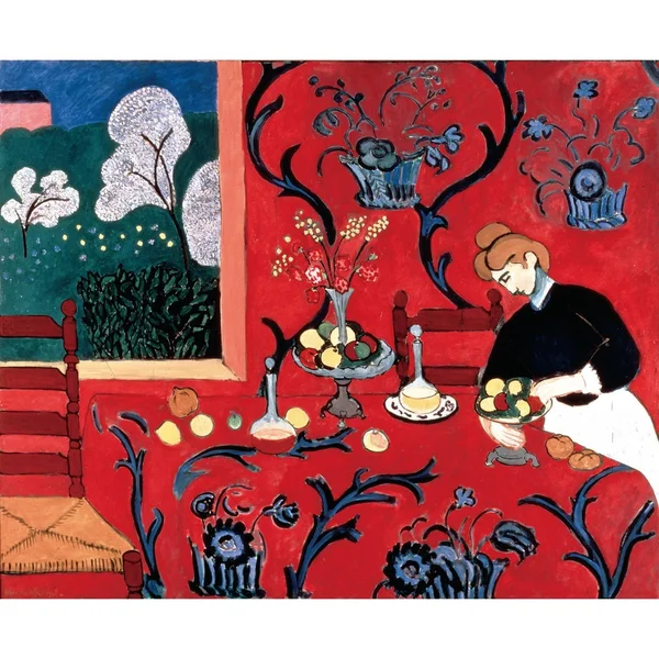 Harmony in Red by Henri Matisse Giclee Print Oil Painting Black Frame Size 30x22 x 25x22 - Plastic - 30 x 25