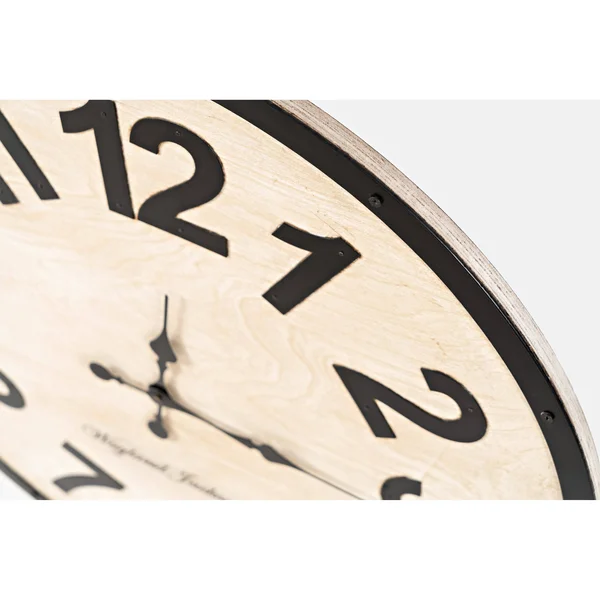 Wayland Jackson Weathered Grey Solid Wood 30'' Clock