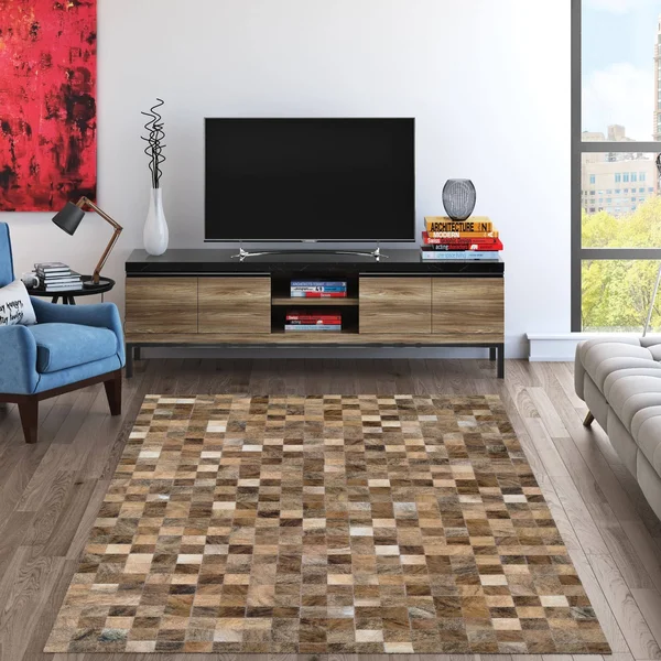 Couristan Chalet Pixels Brown Area Rug - 3&4x22 x 5&4x22