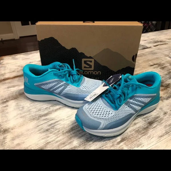 Salomon Women's Sonic RA Max 2 Running Shoes Cashmere Blue, Bluebird, Illusion Blue 9