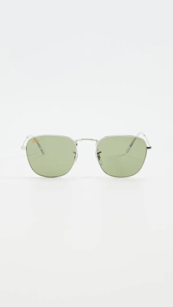 Ray Ban RB3857 Frank Sunglasses - 91984E Silver/Bottle Green