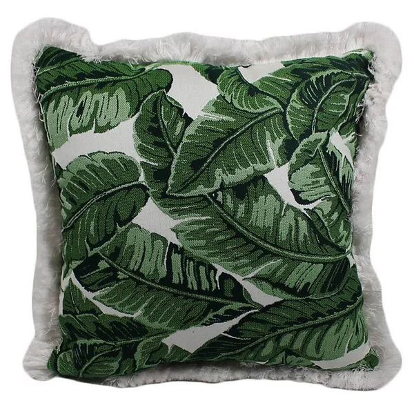 Bayou Breeze Halfmoon Tropical Jungle Outdoor Throw Pillow