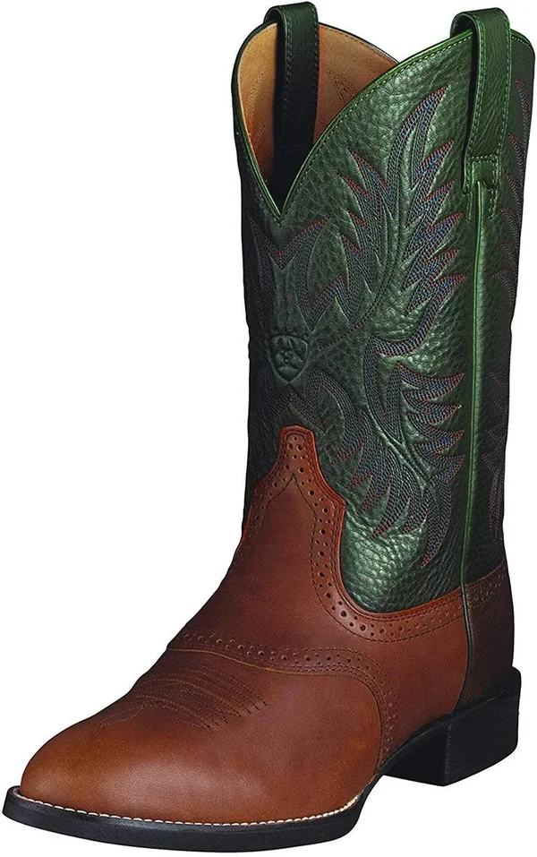 Ariat Men's Heritage Stockman Boots - Cedar/Green