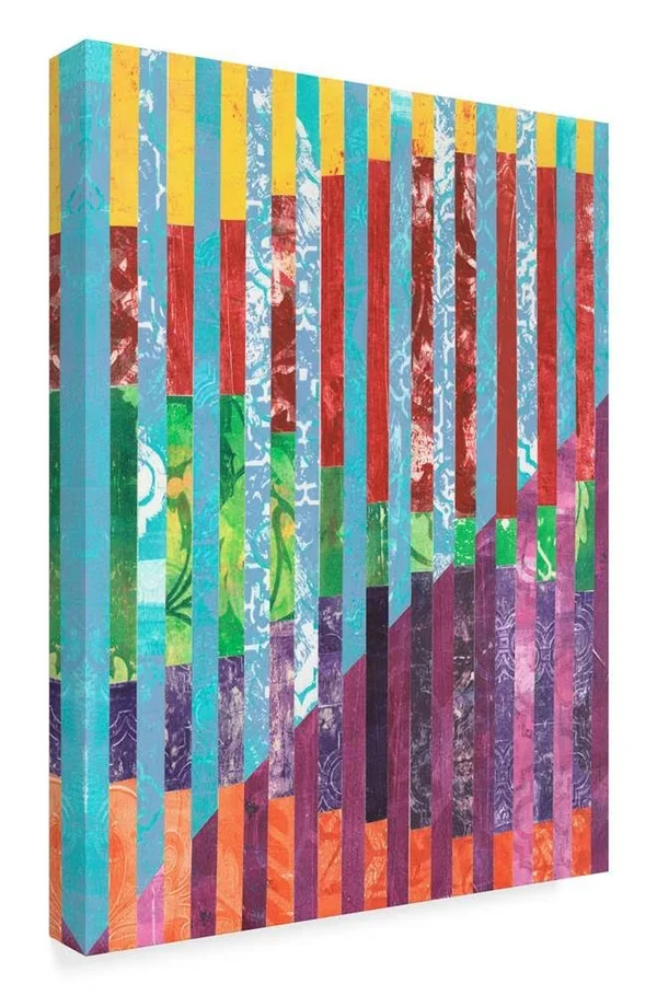 Trademark Art Regina Moore 'Quilted Monoprints III' Canvas Art