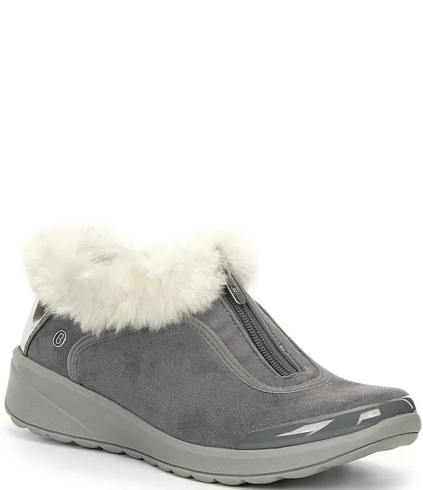 Bzees Golden Zip Women's Boots Steel Grey : 7 W