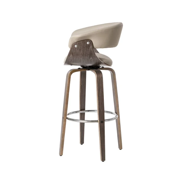 Set of 2 Mid-Century Modern Swivel Barstools Gray - Glitzhome