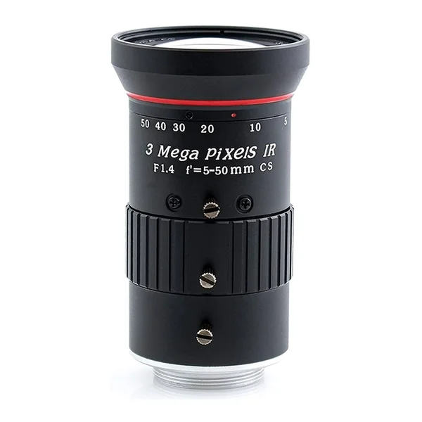 Aida Imaging CS-0550V CS Mount HD Varifocal 5.0-50mm Manual Iris Lens