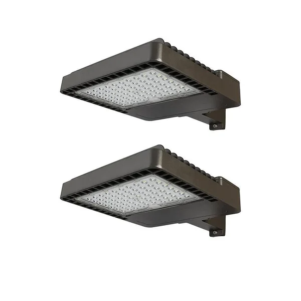Commercial Electric 1200-Watt Equivalent, 18000 Lumens, Integrated LED Area Light and Flood Light, Dusk to Dawn Outdoor Light (2