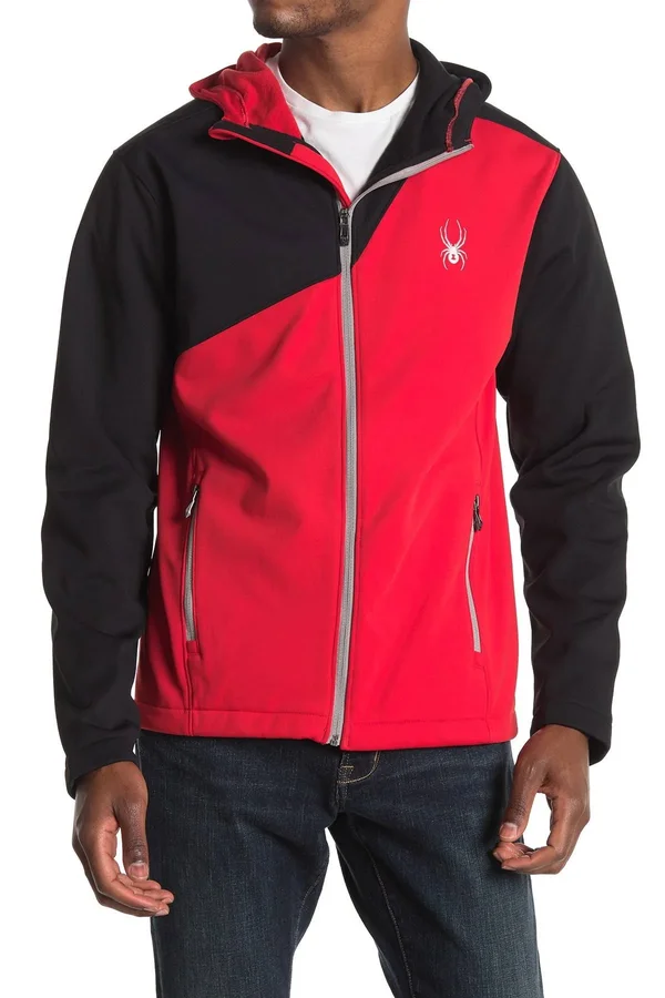 Spyder Mens Zip-Up Jacket - S, Red