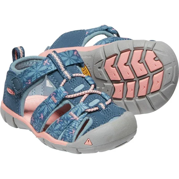 Keen Toddler Seacamp II CNX Sandal - 6 - Real Teal, Stone Blue