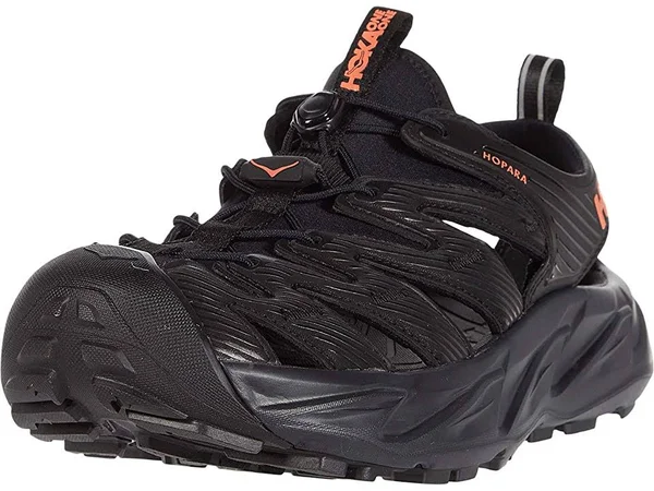 Hoka One One Women's Hopara - 5 - Black, Fusion Coral