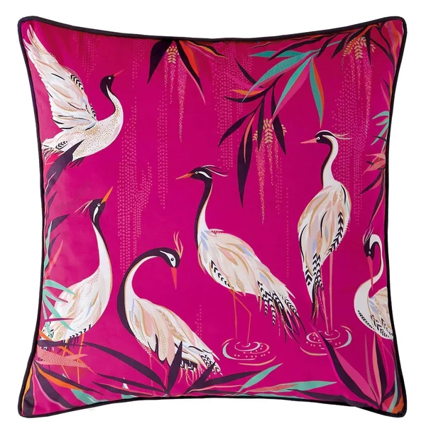 Sara Miller - Heron Pillow - 50x50cm - Pink