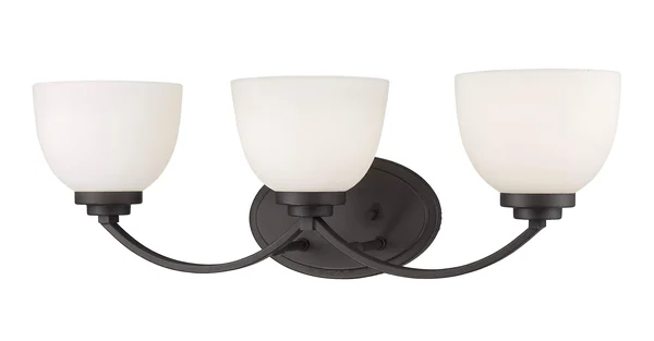 New Zlite Product Ashton Collection 3 Light Vanity Light in Bronze Finish