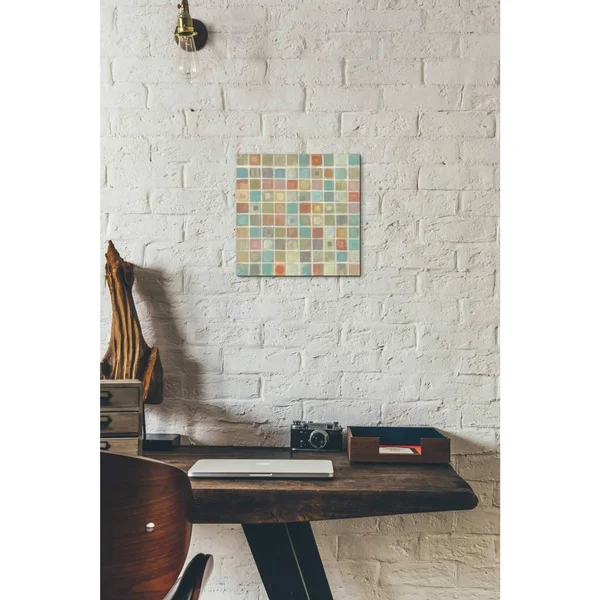 'Sea Glass Mosaic' by Silvia Vassileva - Canvas Wall Art 37 x 37