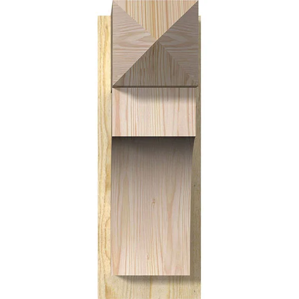 Ekena Millwork OUT08X18X22WTL03RDF 8x22W x 18x22D x 22x22H Westlake Rough Sawn Arts and Crafts Outlooker - Douglas Fir