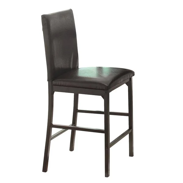 Lexicon Tempe 5-Piece Metal Counter Height Dining Set in Black/Brown
