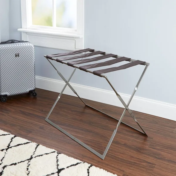 Silverwood Dylan Metal Folding Luggage Rack in Silver