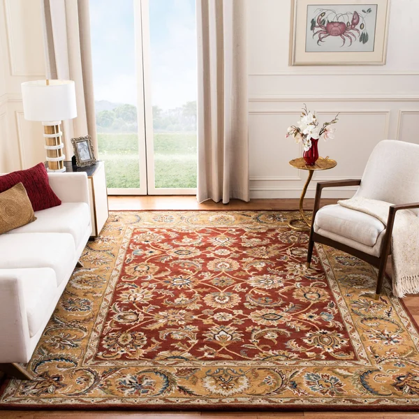 Safavieh Classic CL758K Area Rug - Rust/Camel - Size: 6 x 9 ft.