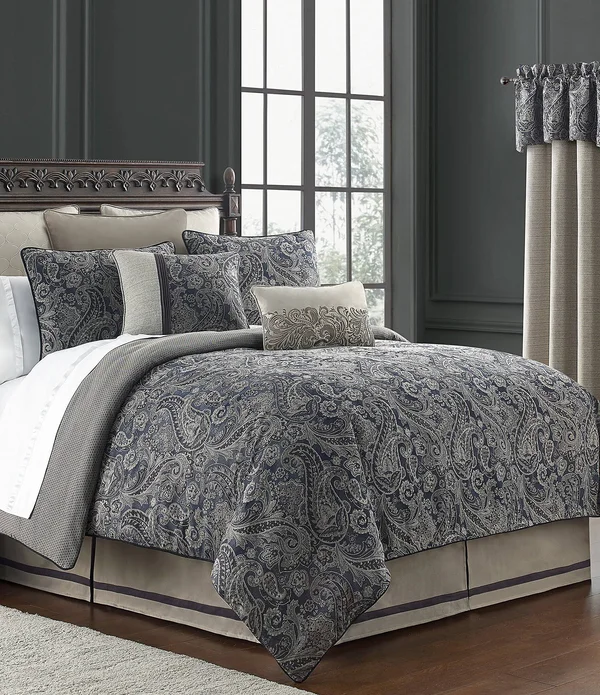 Waterford Danehill Reversible Comforter Set - California King, Blue