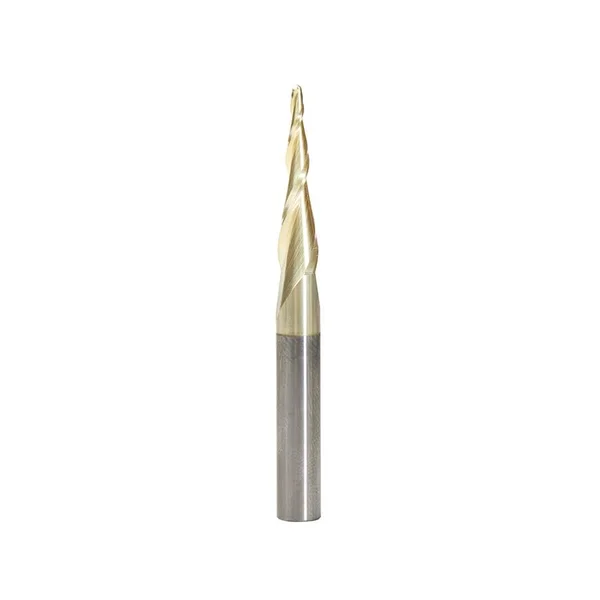 Amana 46252 CNC 2D/3D Carving 5.5 Deg Tapered Angle Ball Nose x 1/16 D x 1/32 R