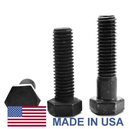 5/8 inch-18 x 7 inch (PT) Fine Thread Grade 5 Hex Cap Screw (Bolt) - USA Medium Carbon Steel Black Oxide Pk 27, Men's