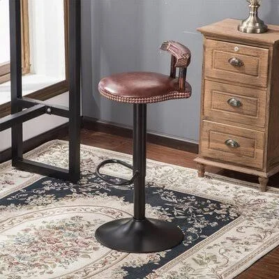 Pearson Swivel Adjustable Height Bar Stool Millwood Pines Color: Brown