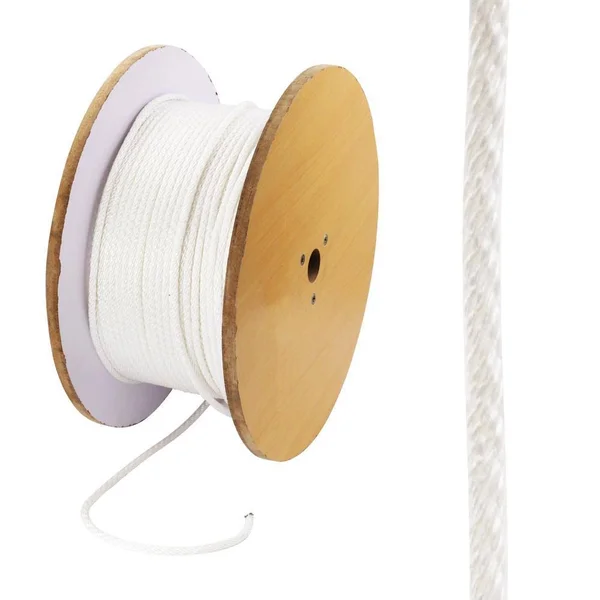 Everbilt 1/4 in. x 800 ft. Nylon Solid Braid Rope - White 72690