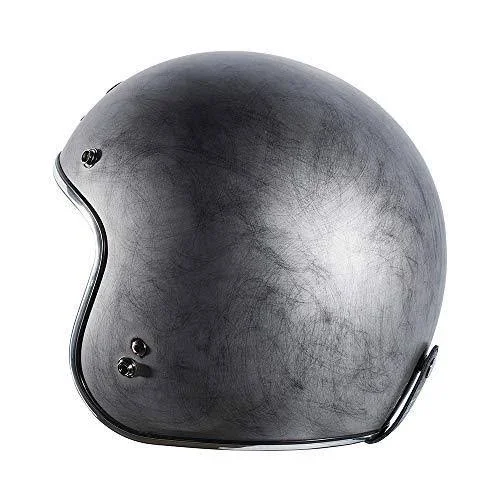 Torc Helmet T50 Route 66 3/4 Flat Black Flag - X-Small